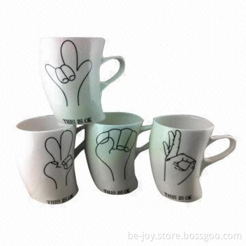 11oz porcelain mug with special shape
